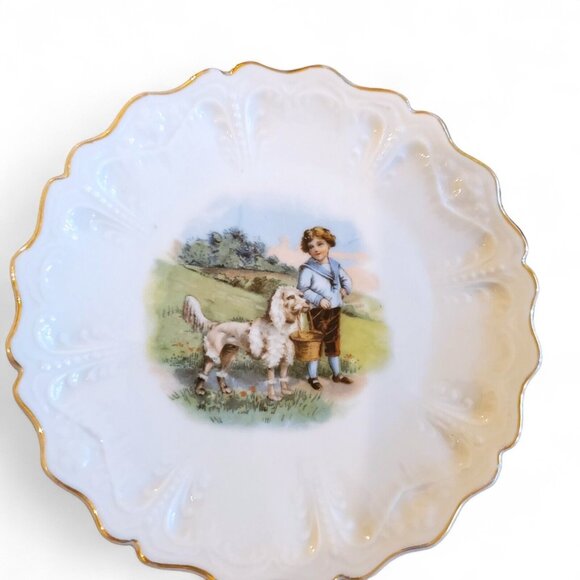 Antique 22-Piece Child Tea Set with Animal Scenes, German Victorian 1880s‎ *See - Picture 2 of 16